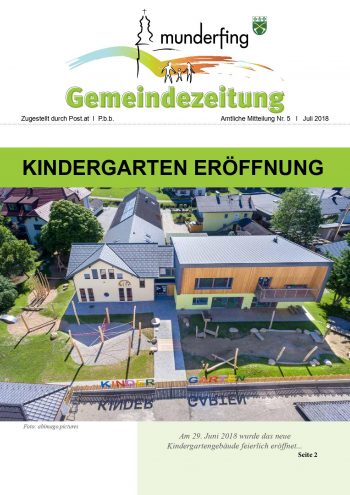 Cover Gemeindezeitung Juli 2018